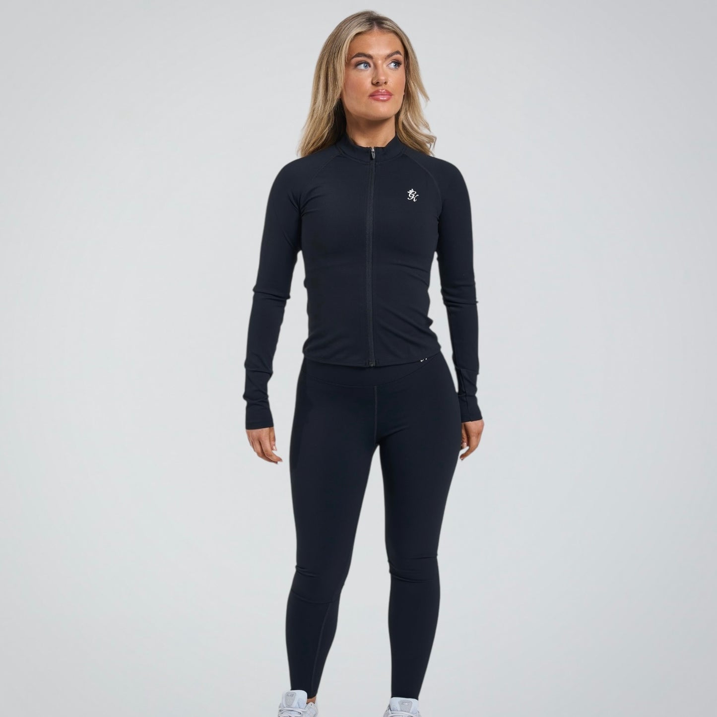 Gym King 365 Half Zip & Leggings  Set - Black