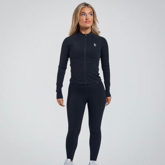 Gym King 365 Half Zip & Leggings  Set - Black