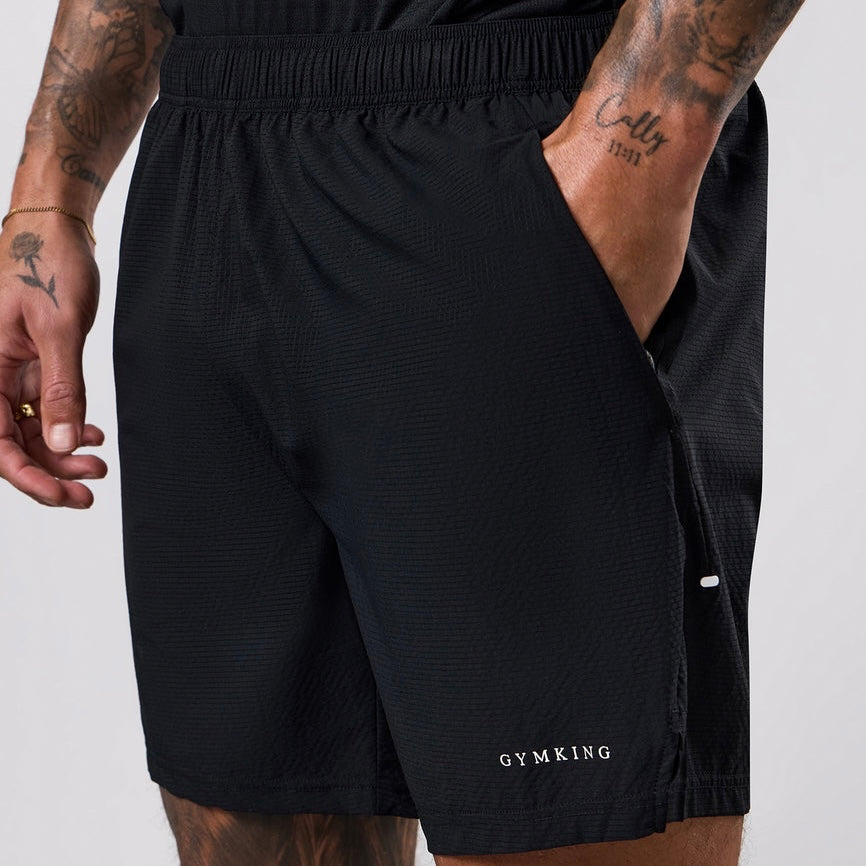 Gym King Energise Set - Tee & Shorts  - Urban Sage  / Black