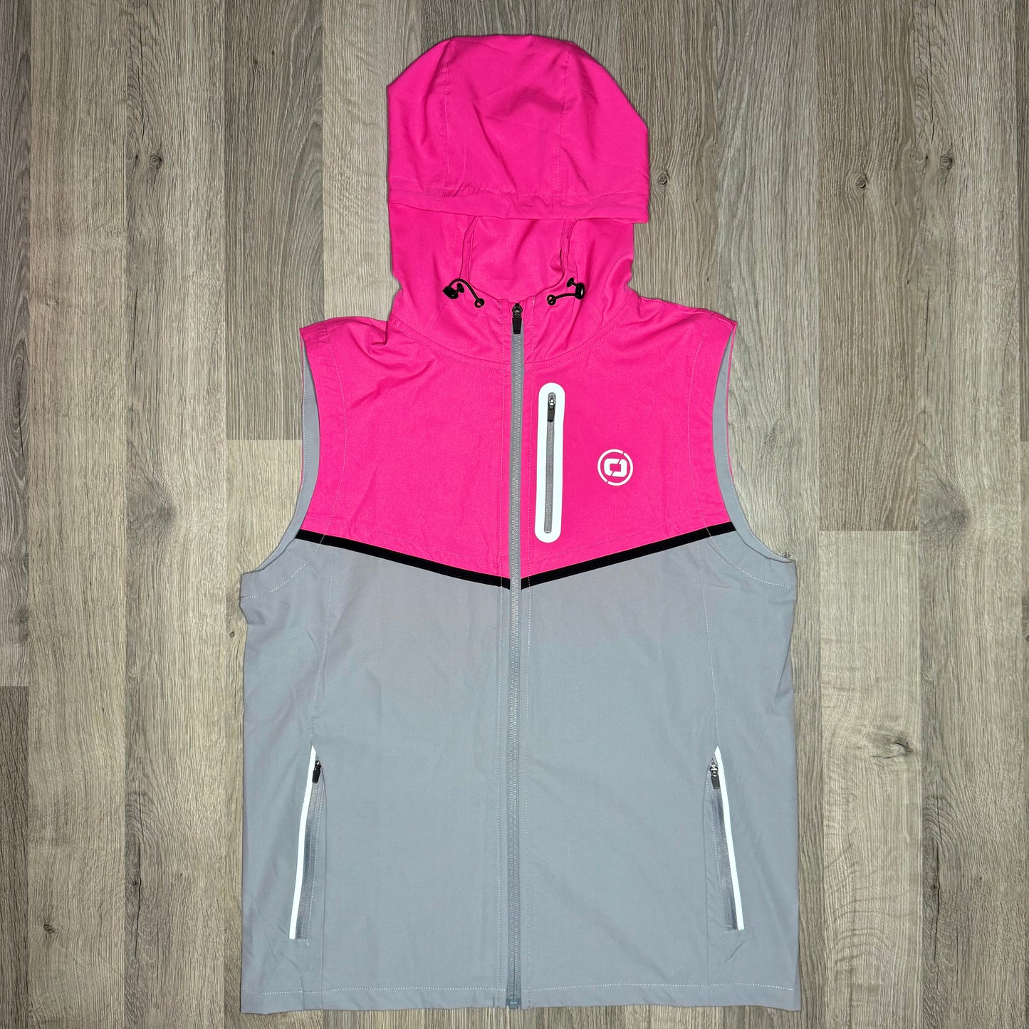 Certified Gilet & Bottoms Set - Pink / Grey