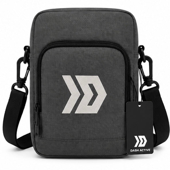 Dash Logo Crossbody Bag - Slate Grey
