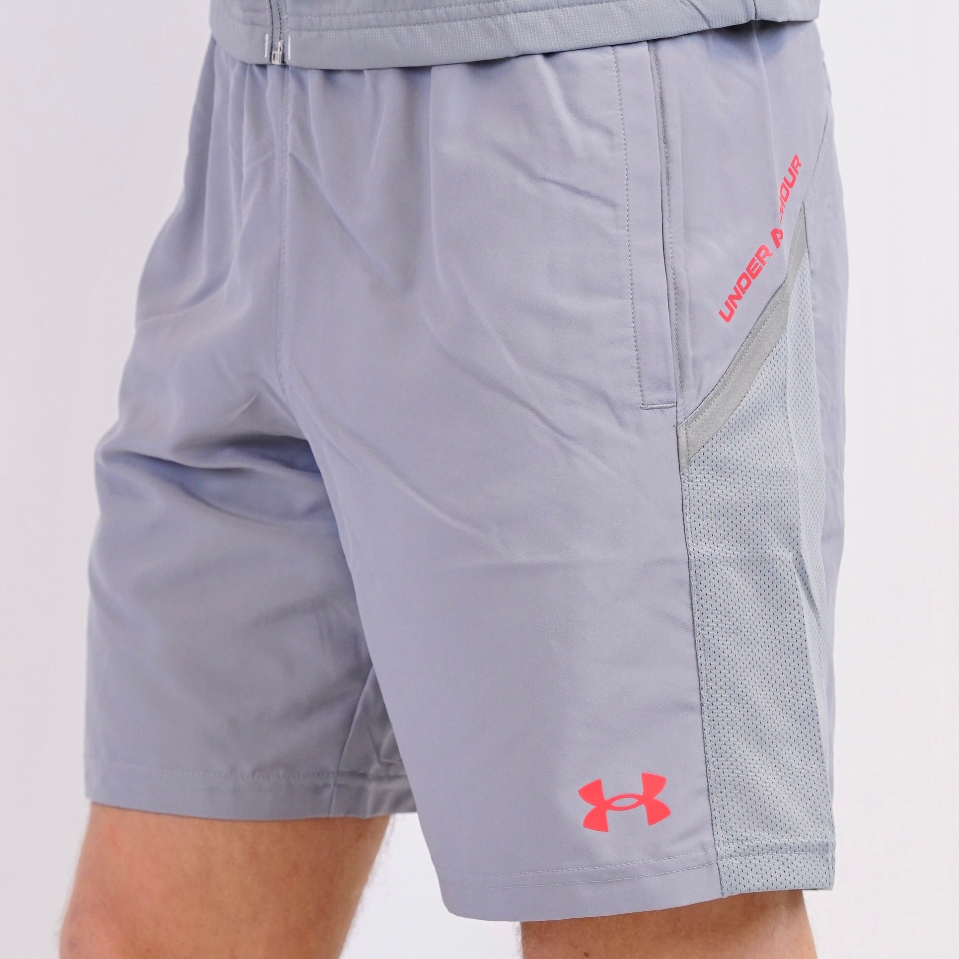 Under Armour Jacket & Shorts Utility Set - Grey / Red / White