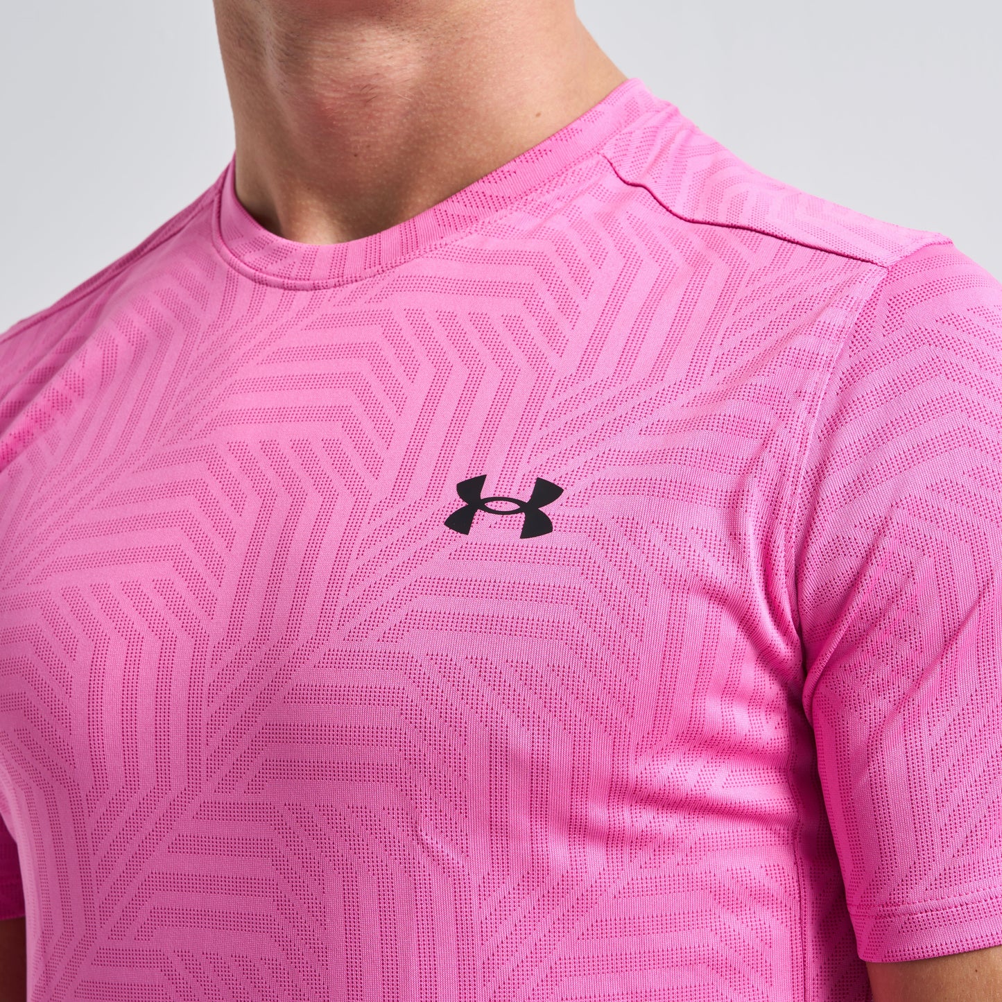 Under Armour Geotessa Set - Tee & Shorts - Pink / Black