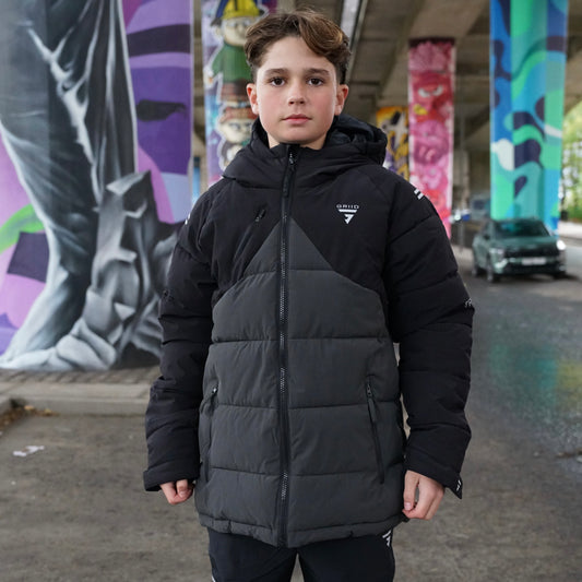 GRIID Peak Puffer Jacket - Black (Junior)