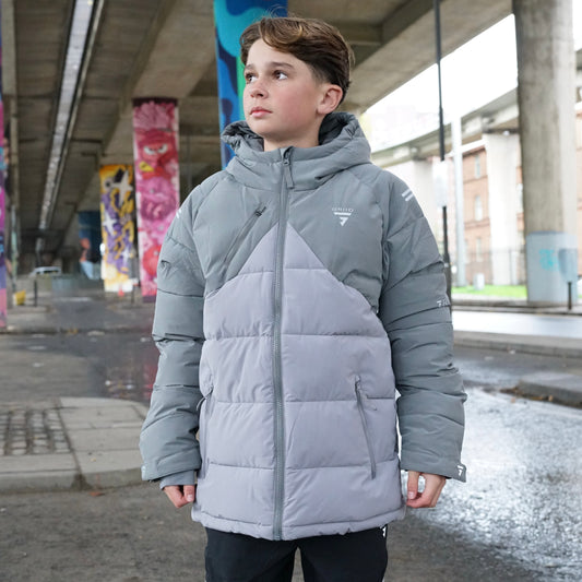 GRIID Peak Puffer Jacket - Grey (Junior)