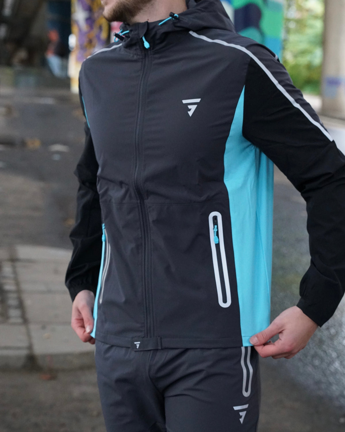 GRIID Reflect 3 Piece Bottoms Set - Black / Blue