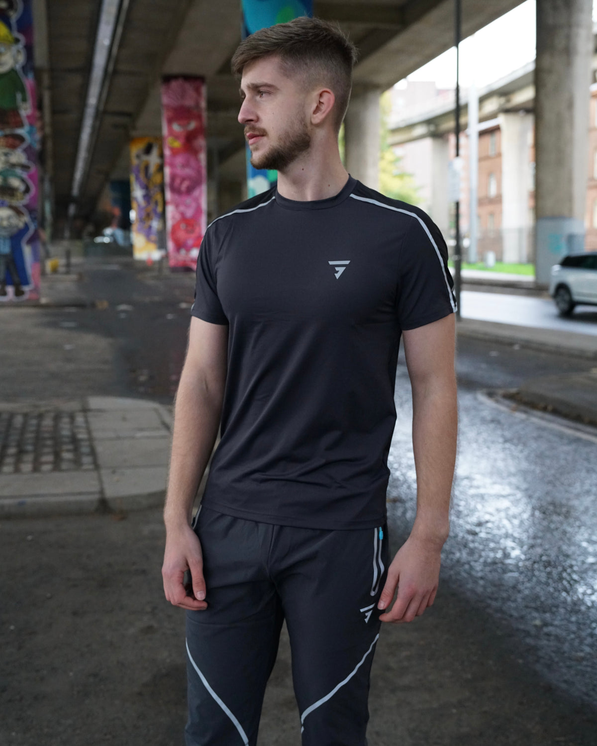GRIID Reflect 3 Piece Bottoms Set - Black / Blue
