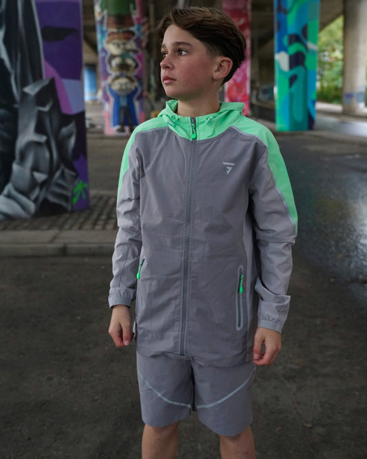 GRIID 3 Piece Reflect Set - Grey / Mint (Junior)