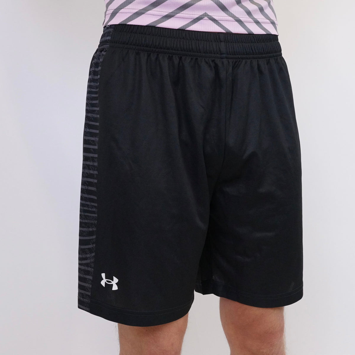 Under Armour Arrow Set - T-Shirt & Shorts - Grey / Pink / Black