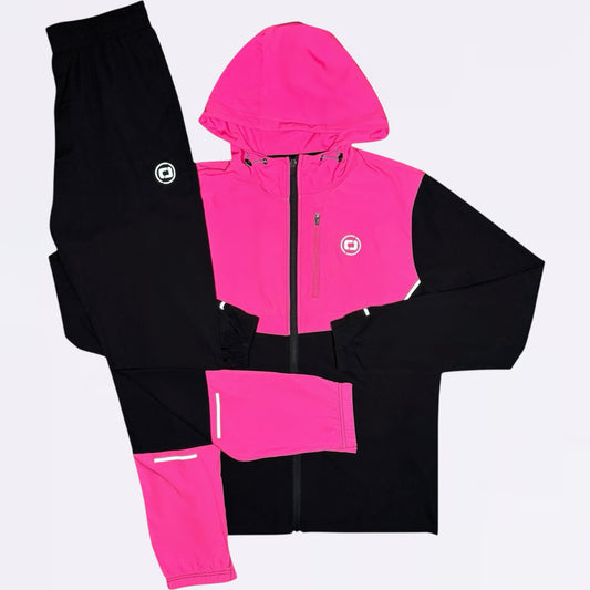 Certified Jacket & Bottoms Set - Black / Pink