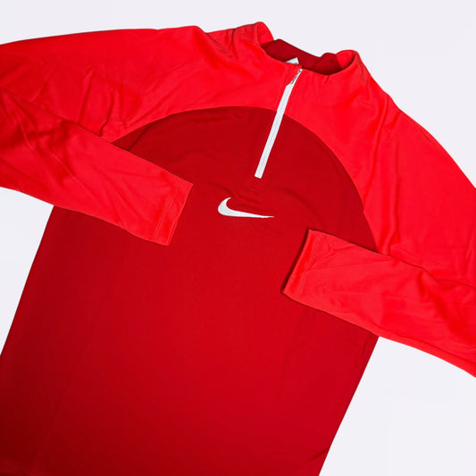 Nike Academy Pro Drill Half Zip Crimson Red