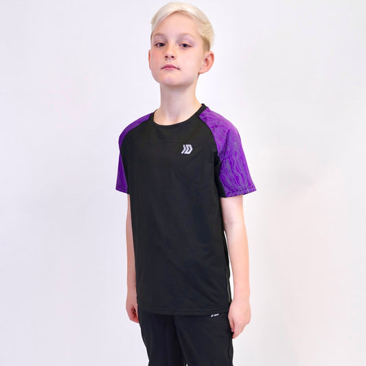 DASH Aura Tee - Black / Purple (Junior)