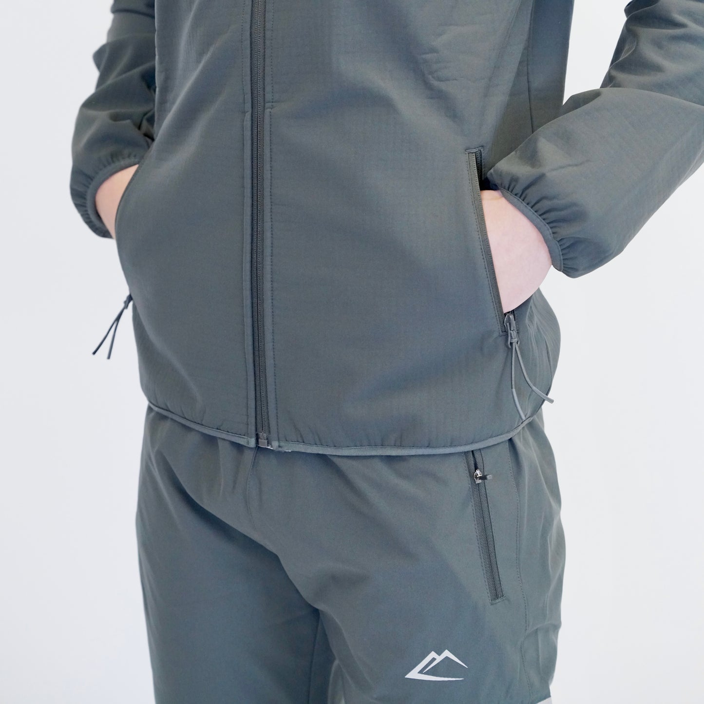 ActiveLine Polar Fleeced Windrunner  - Charcoal