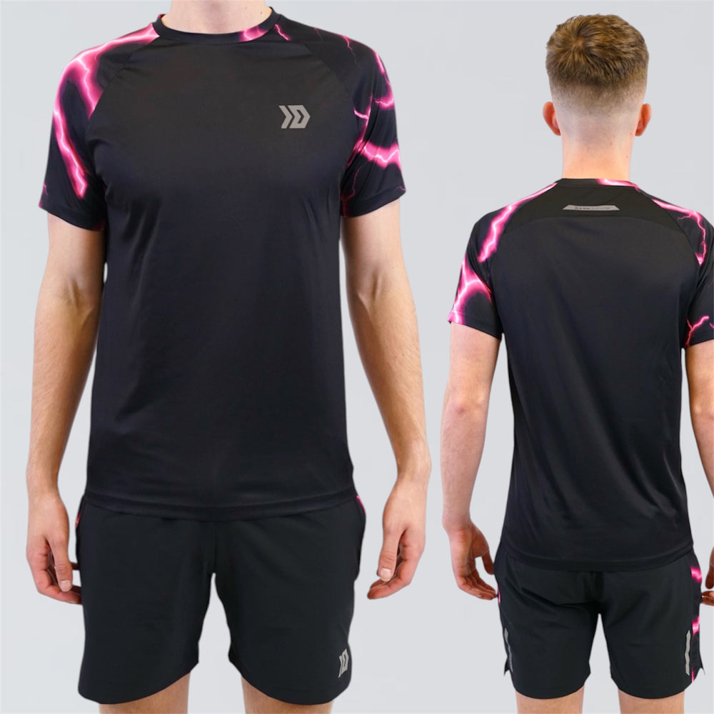 DASH Lightning Tee Set - Black / Pink