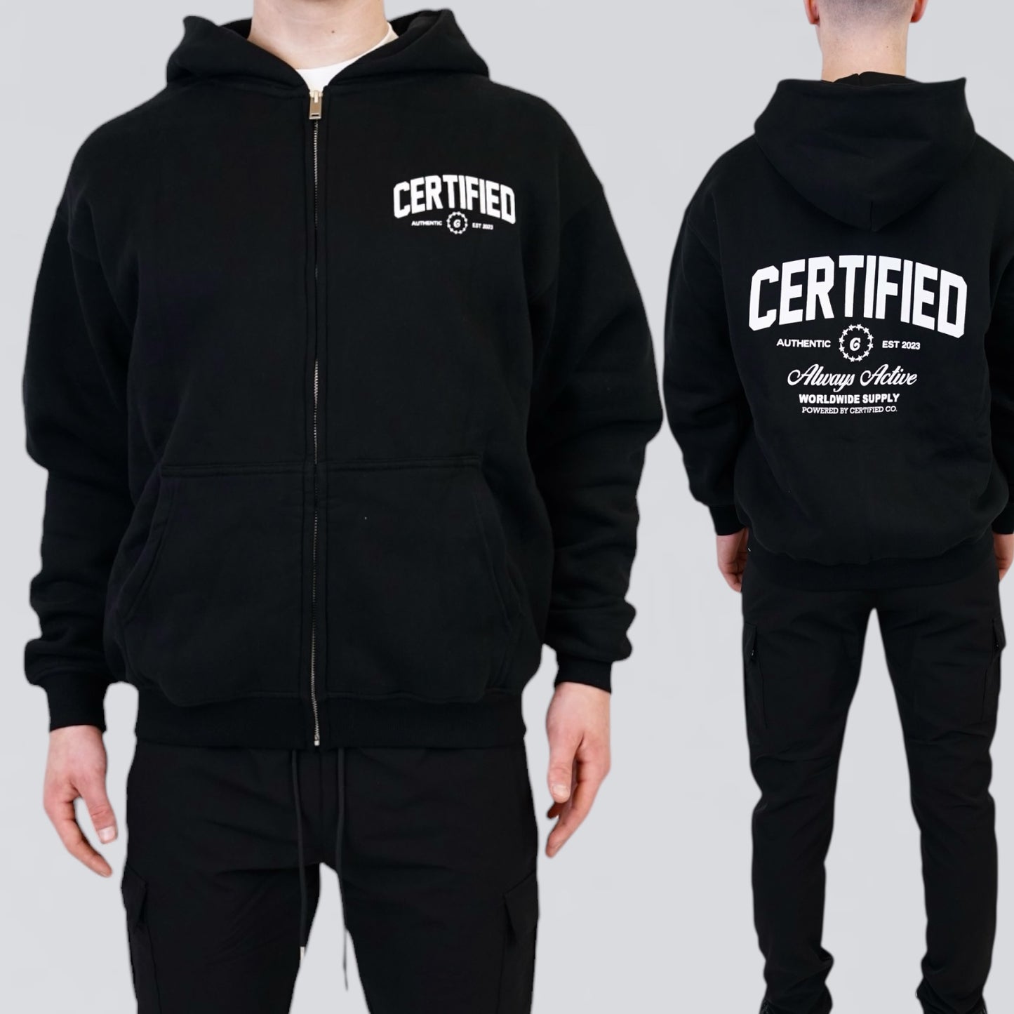 Certified Zipper Set - Black