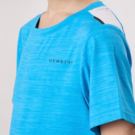 Gym King Vision Tee - Potofino Blue (Junior)
