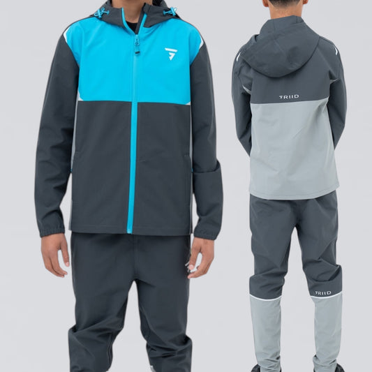 GRIID Nexus Jacket (Junior) - Grey / Blue