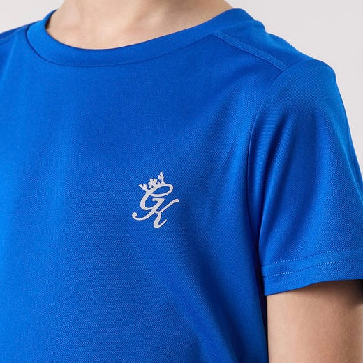 Gym King Poly Tee & Shorts Set  - Sonic Blue (Junior)
