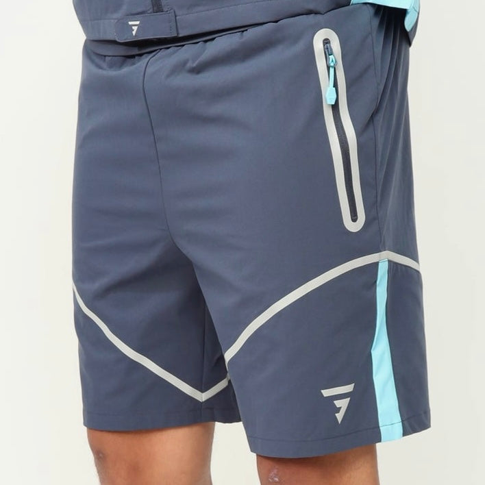 GRIID Reflect Set - Jacket & Shorts - Navy / Blue