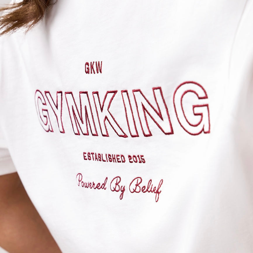 GymKing Dynamic Boyfriend Tee - Cream