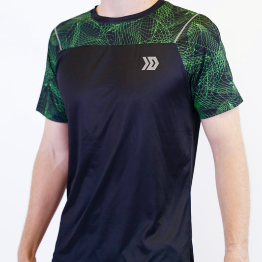 DASH Hyperweb Tee - Black / Neon (Junior)