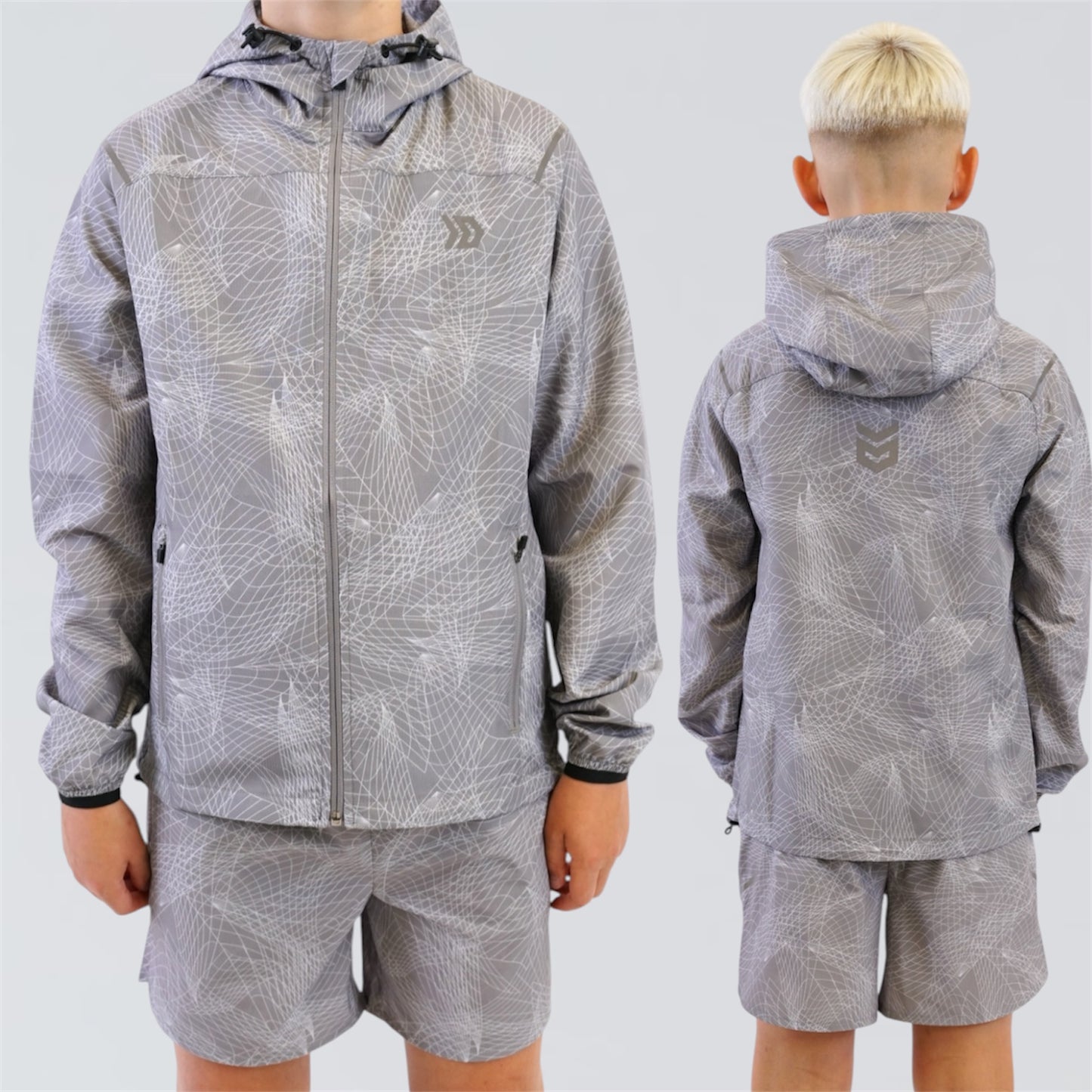 DASH Hyperweb Windrunner & Shorts Set - Grey