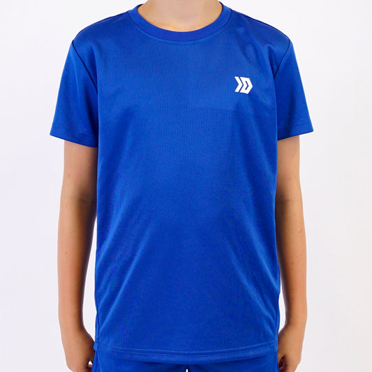 DASH Active Tee & Short Set - Royal Blue / Black (Junior)