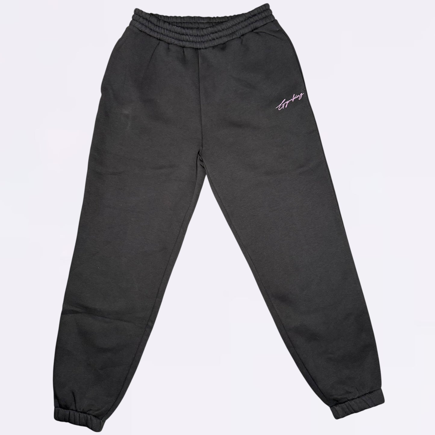 Gym King Script Jersey Jogger (Girls) - Pewter