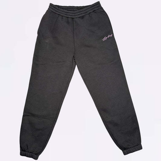 Gym King Script Jersey Jogger (Girls) - Pewter