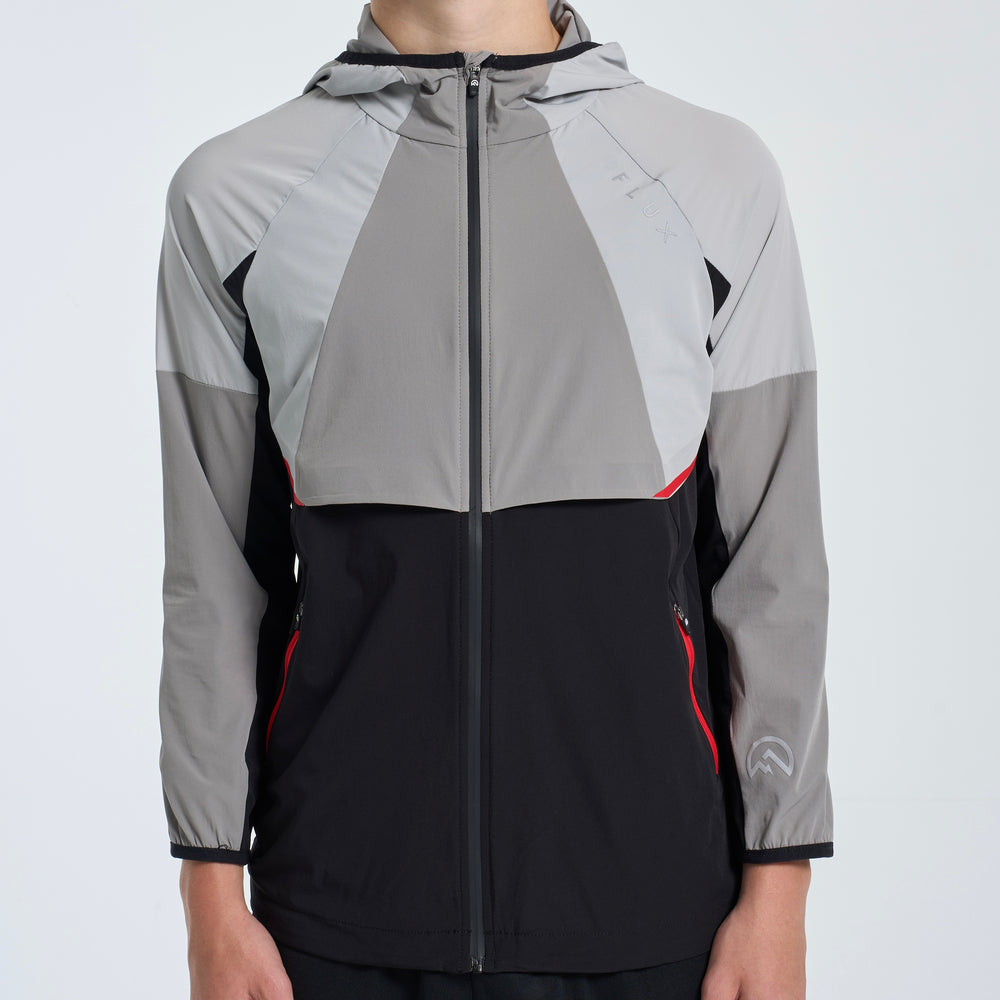 Flux Performance Jacket - Black / Grey / Red (Junior)