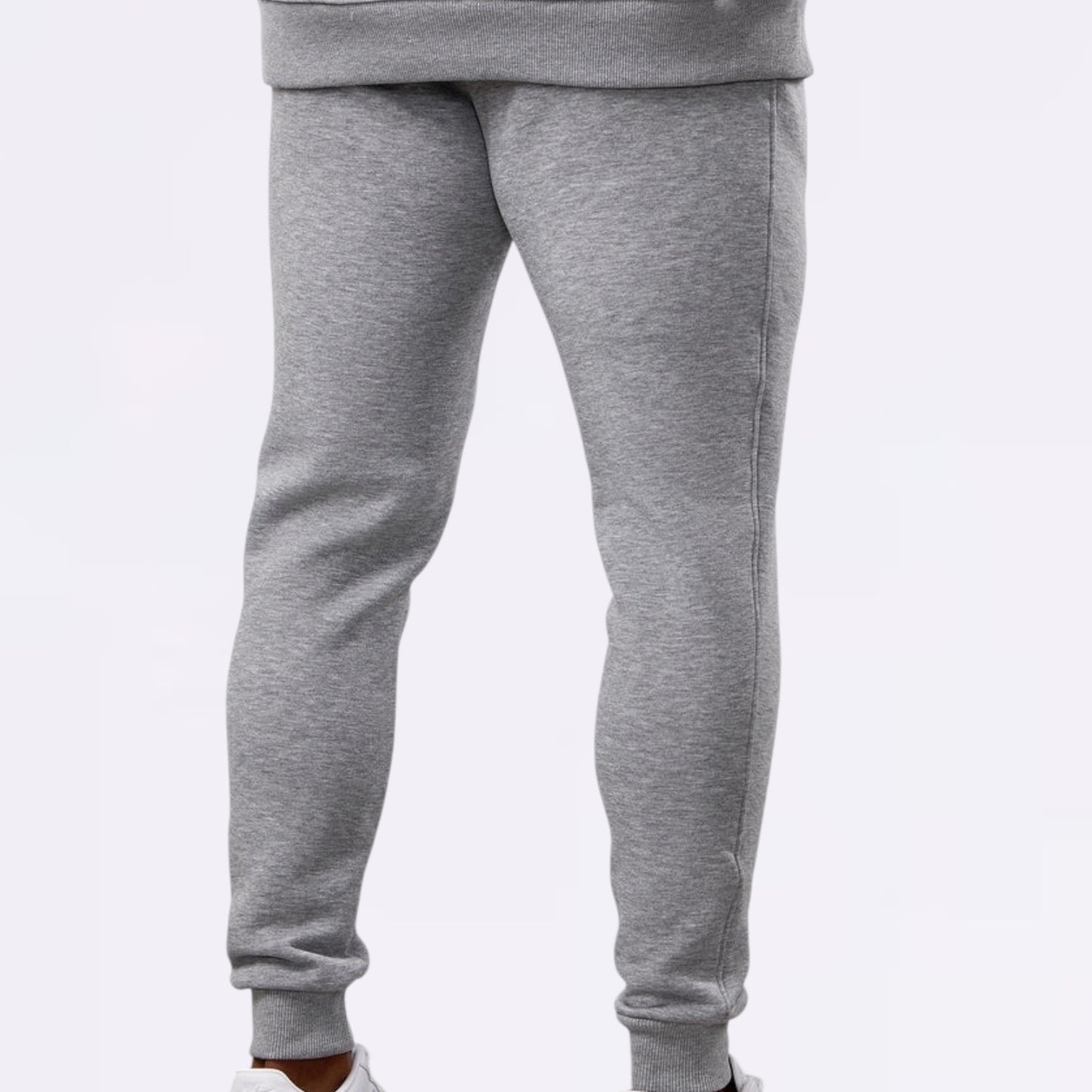 Gym King Linear Fundamental Fleece Jogger - Grey Marl