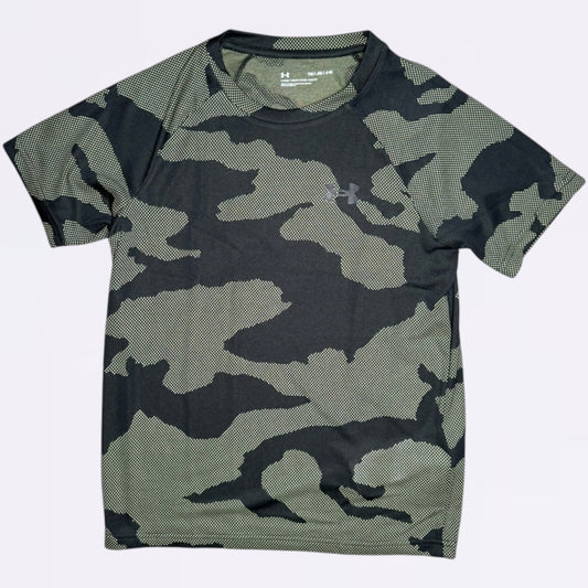 Under Armour Velocity Jacquard Tee Khaki Black (Junior)