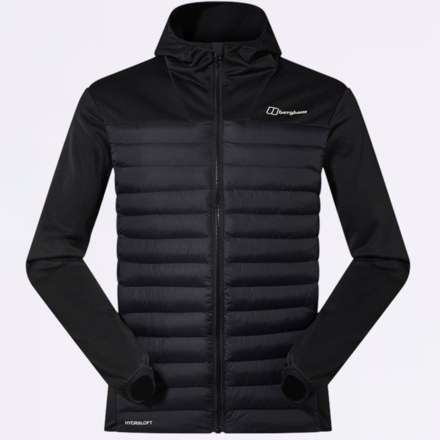 Berghaus Vaskye Hoodie Hybrid Jacket - Black / Grey