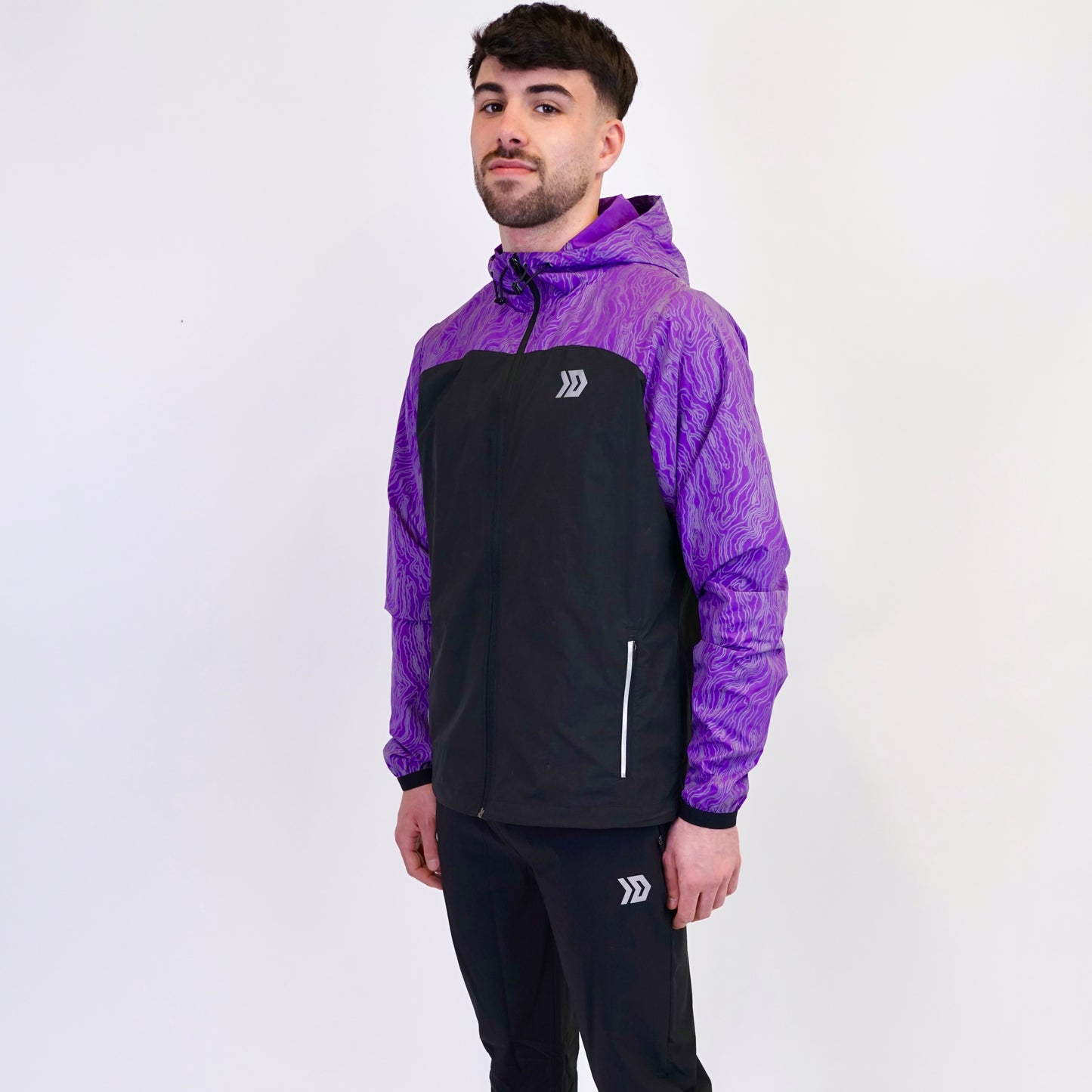 DASH Aura Windrunner & Jogger Set - Black / Purple