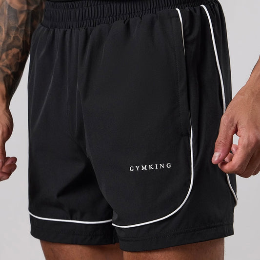 Gym King Core Piped Shorts - Black