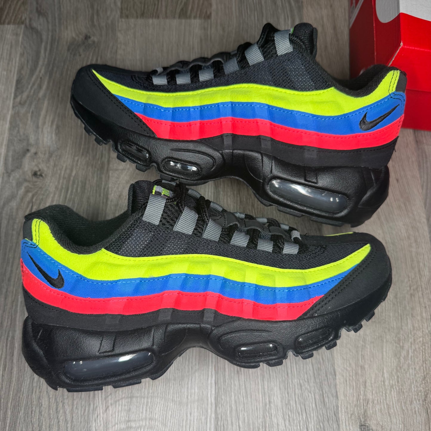 Nike Air Max 95 Black Multicolour Neon (Junior)