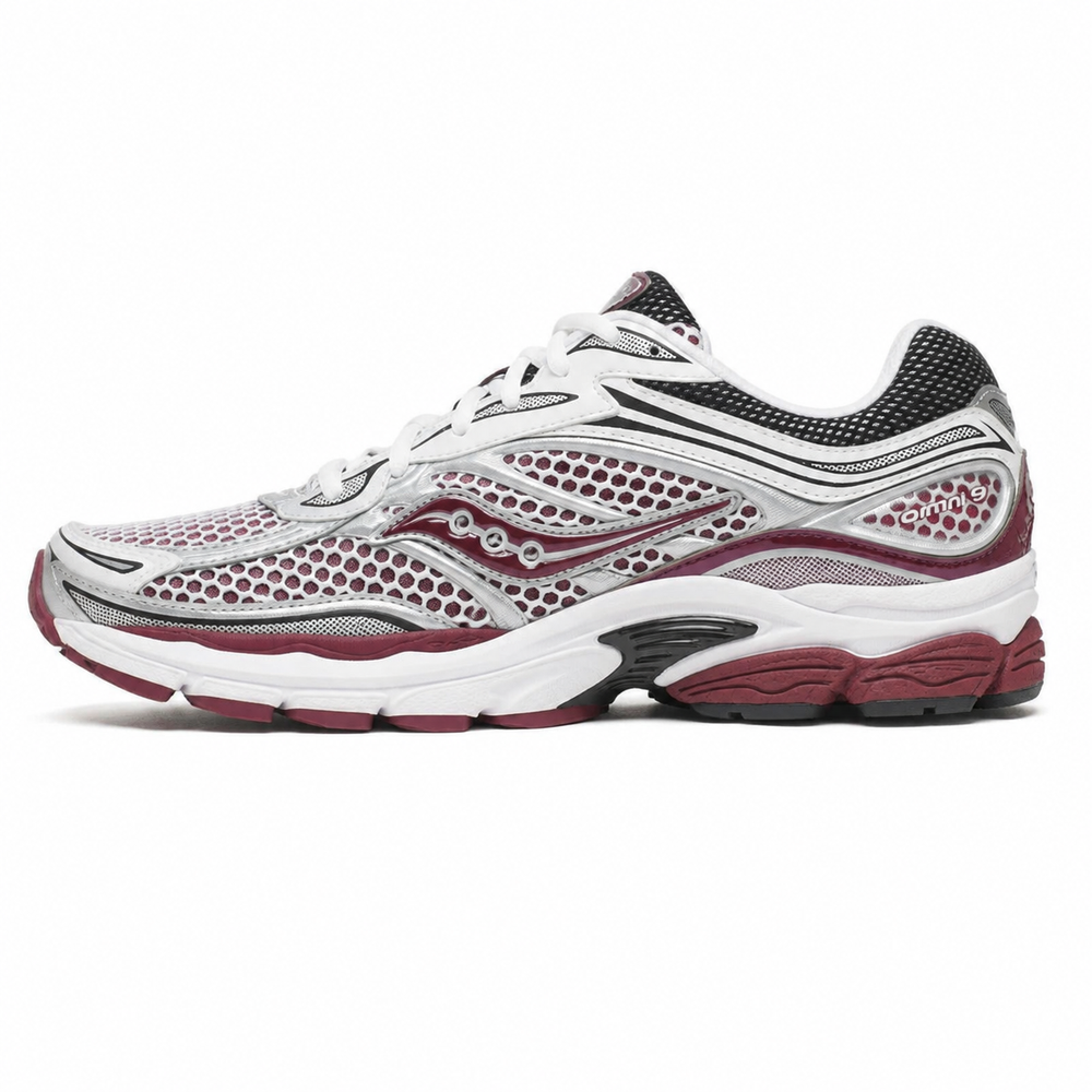 Saucony Omni 9 Maroon White