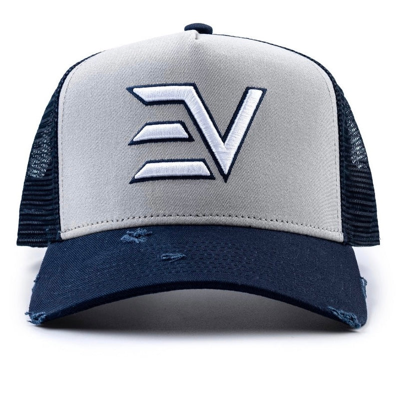 ENVI Logo Trucker Hat - Navy / Nardo Grey