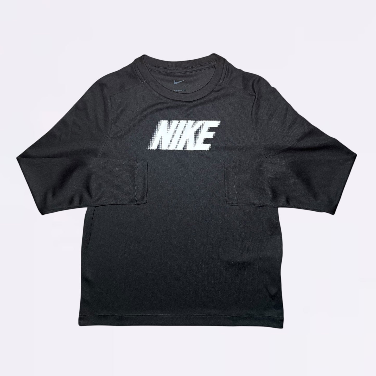 Nike Pixel Graphic Long Sleeve Tee Black