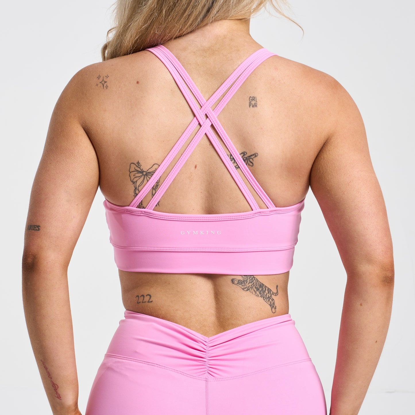 Gym King 365 Bra & Short Set - BubbleGum Pink