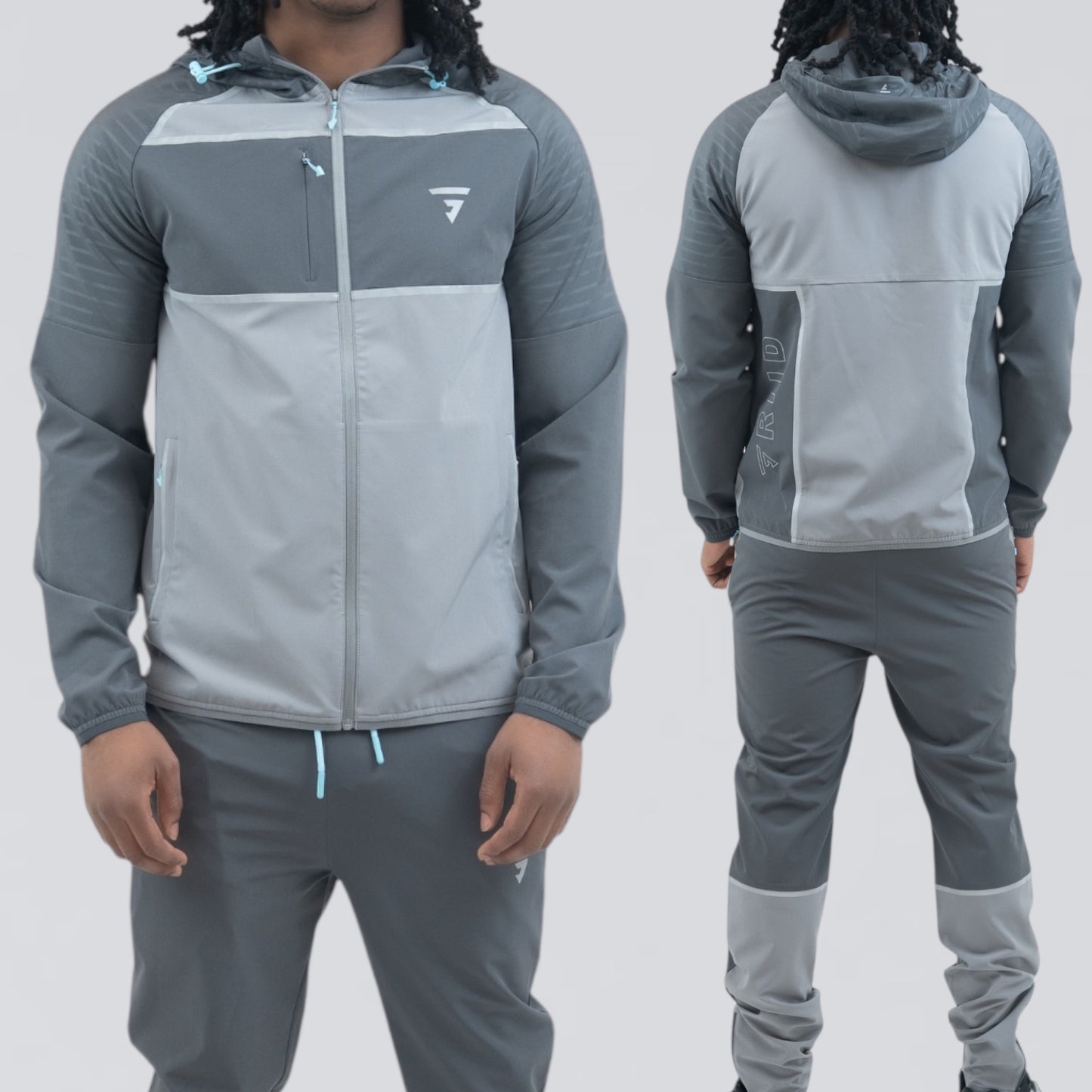 GRIID Glitch Jacket - Blue / Grey