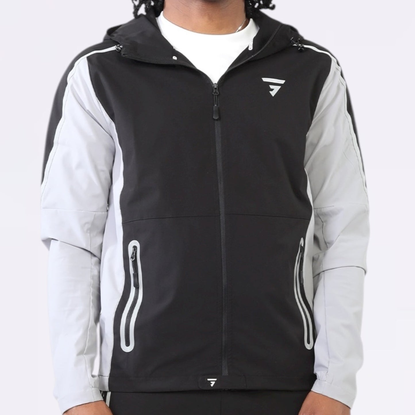GRIID Reflect & Motion Set - Jacket & Shorts - Black / Grey