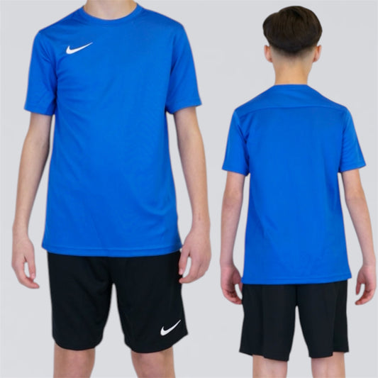 Nike Dri Fit Set - Royal Blue / Black (Junior)