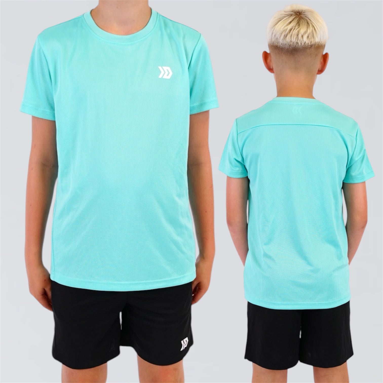 DASH Active Tee & Short Set - Mint / Black (Junior)