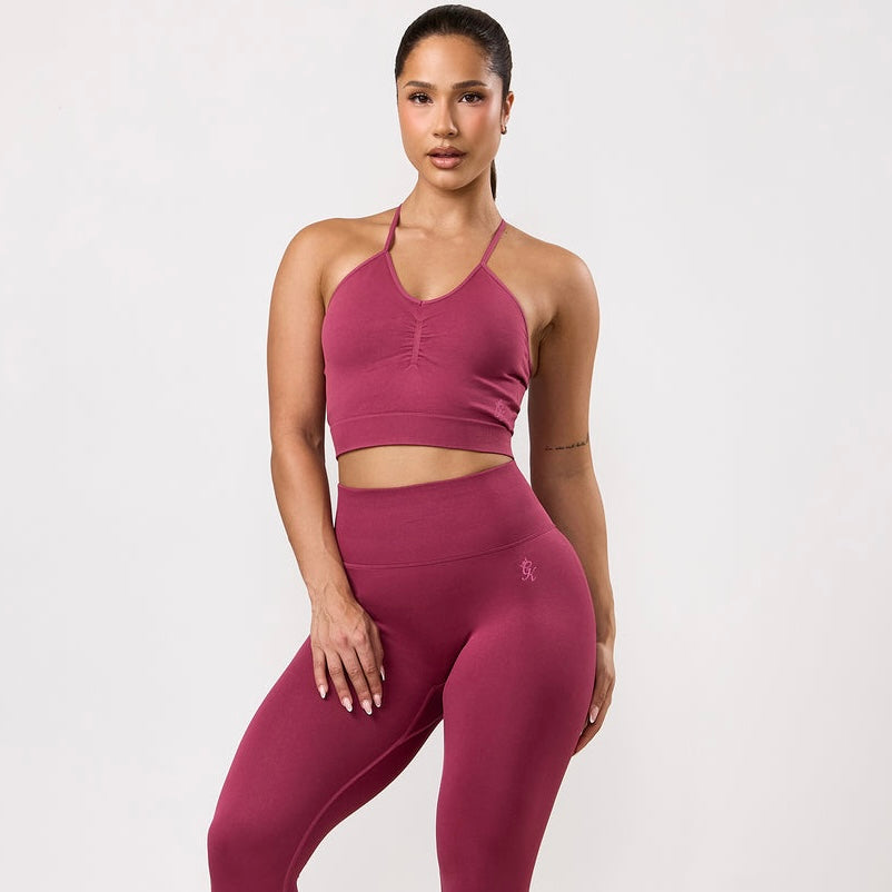 GymKing Sculpt Seamless - Bra & Leggings Set - Pomegranate