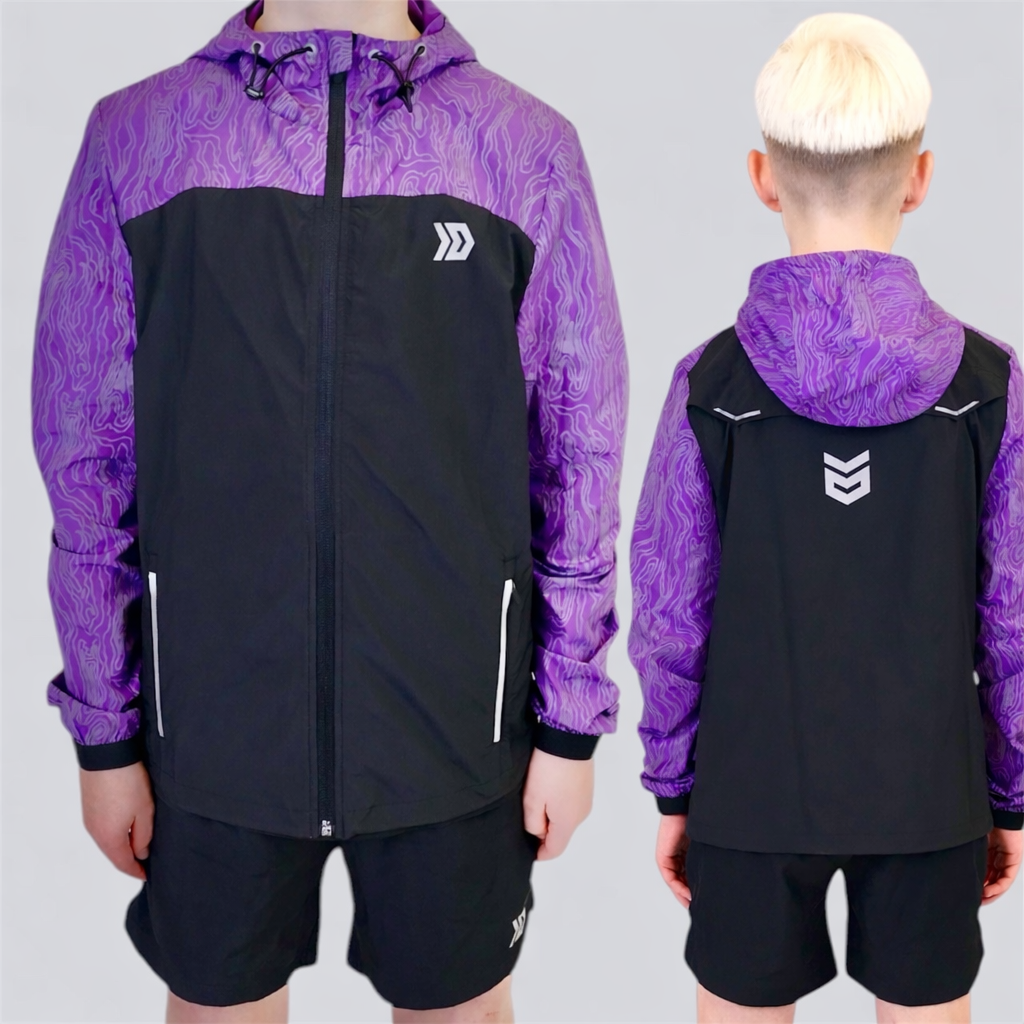 DASH Aura Windrunner Set - Black / Purple (Junior)