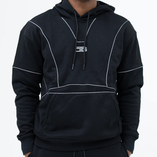 OTG Piping Hoodie - Black