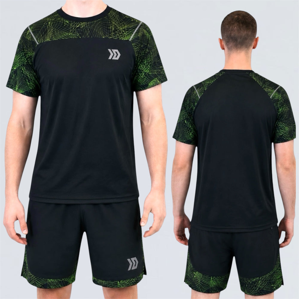 DASH Hyperweb Tee Set - Black / Neon