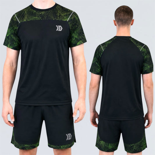DASH Hyperweb Tee Set - Black / Neon