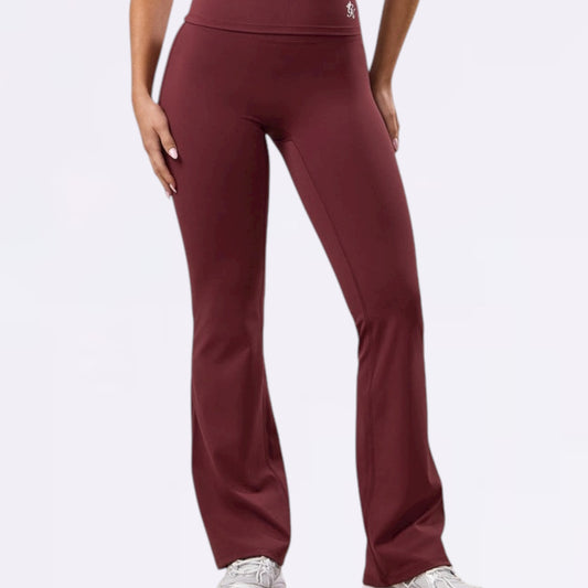 Gym King 365 Flared Yoga Legging - Burgundy